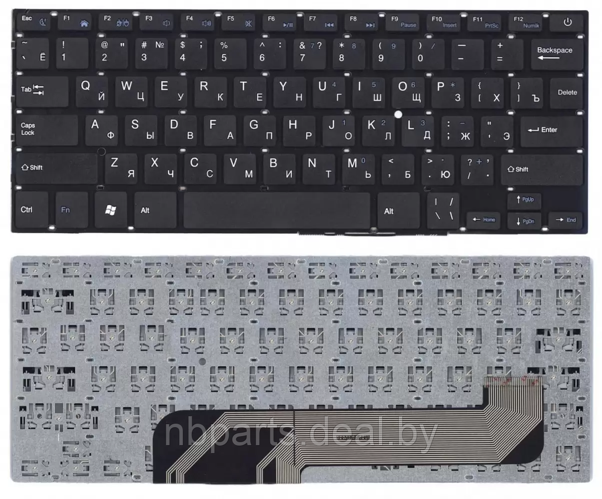 Клавиатура для ноутбука Prestigio Smartbook 141A, чёрная, RU - фото 1 - id-p209288745