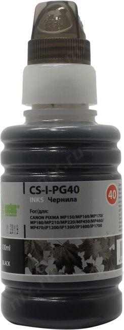 Чернила Cactus CS-I-PG40 Black для Canon Pixma MP150/MP160/MP170/MP180/MP210/MP220 (100мл) - фото 1 - id-p212698345