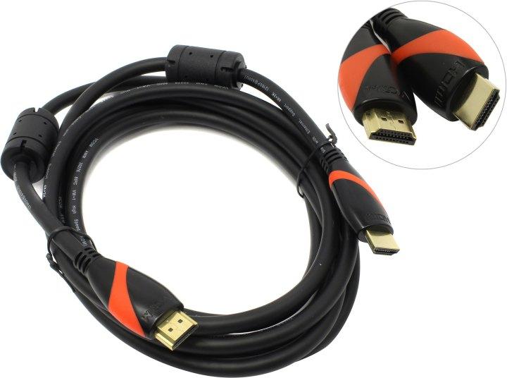 VCOM CG525D-R-3м Кабель HDMI to HDMI (19M -19M) 3м 2 фильтра ver2.0 - фото 1 - id-p203911010