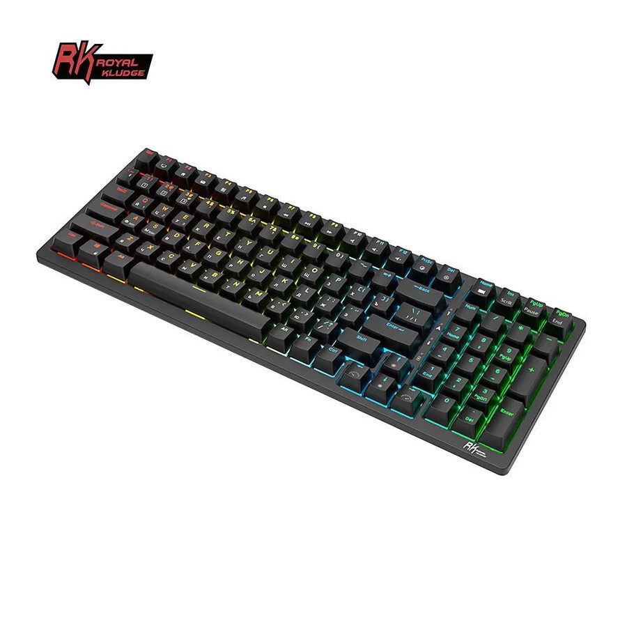 Беспроводная клавиатура Royal Kludge RK98 RGB (черный, RK Red) - фото 3 - id-p213931411