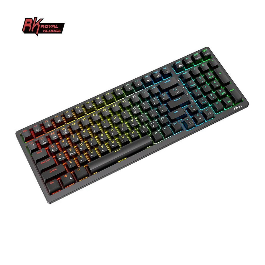 Беспроводная клавиатура Royal Kludge RK98 RGB (черный, RK Red) - фото 5 - id-p213931411