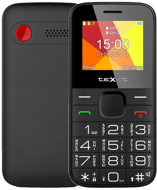 Мобильный телефон TeXet TM-B201 (черный) - фото 1 - id-p193253301