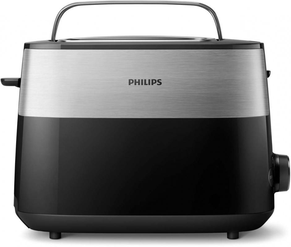 Тостер Philips HD2516 830Вт черный/стальной - фото 1 - id-p219252592