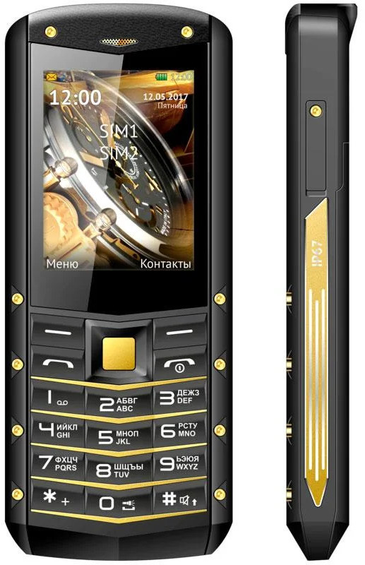 Мобильный телефон TeXet TM-520R (черный-золотистый) - фото 1 - id-p193253305