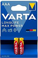 Батарея Varta LongLife Max Power LR03 Alkaline AAA (2шт) блистер