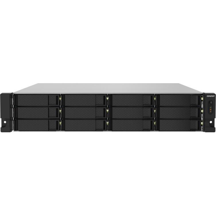 Сетевое хранилище без дисков QNAP. SMB QNAP TS-1232PXU-RP-4G 12-Bay quad-core 64-bit AL324 1.7 GHz rackmount - фото 1 - id-p212708145