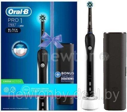 Электрическая зубная щетка Oral-B Pro 1 750 Cross Action D16.513.1UX Black Edition - фото 1 - id-p219254869