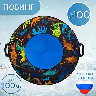 Тюбинг 100см ОКСФОРД  DINO ( с камерой),