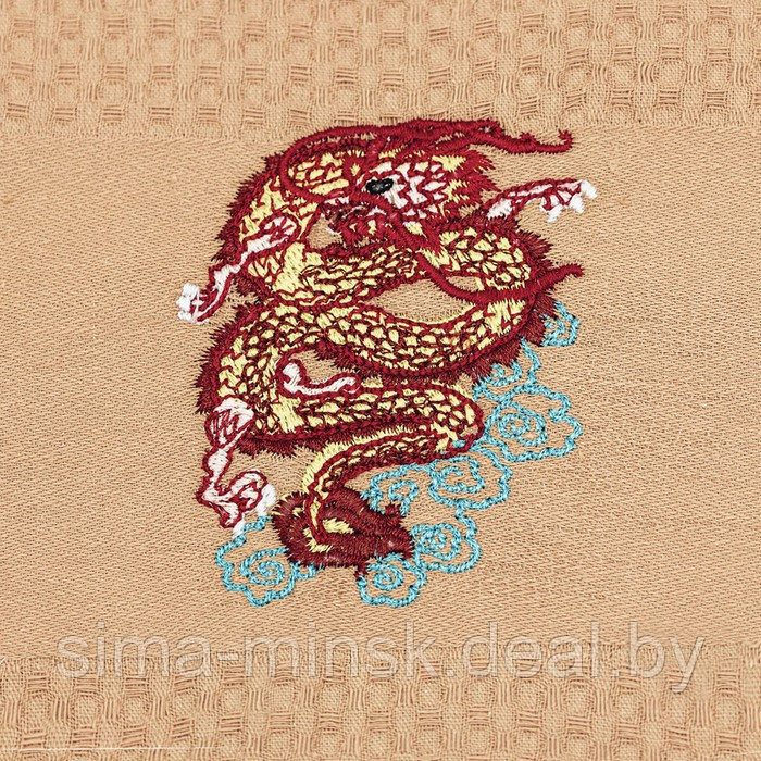 Набор вафельных полотенец «Японские драконы», размер 33х60 см, 2 шт - фото 1 - id-p219254399