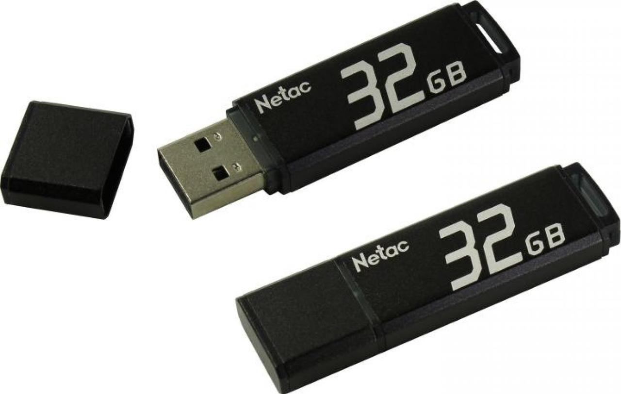 Накопитель Netac NT03U351N-032G-20BK USB2.0 Flash Drive 32Gb (RTL) - фото 1 - id-p212701928