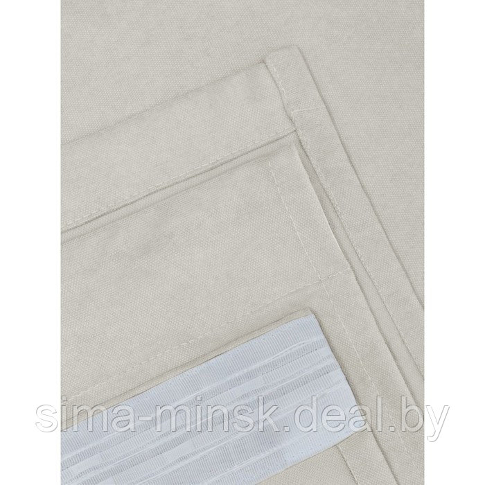 Комплект штор «Канвас», размер 200x250 см, 2 шт, цвет серый - фото 6 - id-p219255264
