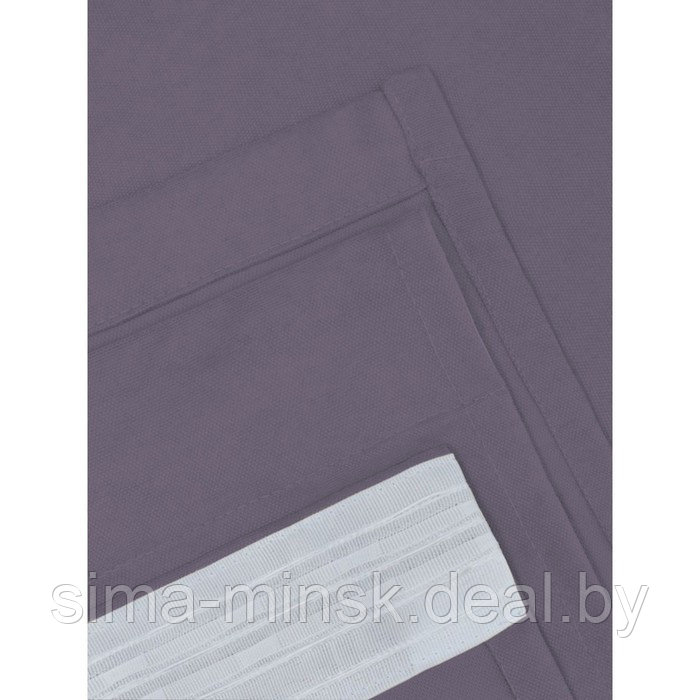 Комплект штор «Канвас», размер 200x250 см, 2 шт, цвет фиолетовый - фото 7 - id-p219255269