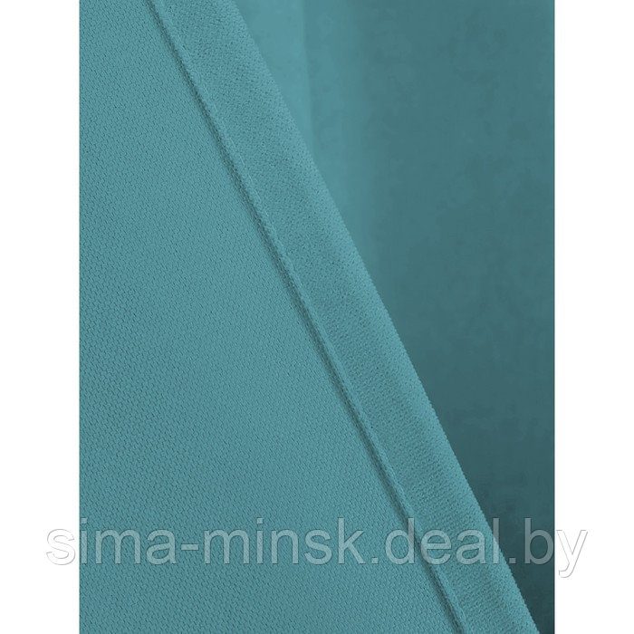 Комплект штор «Канвас», размер 200x260 см, 2 шт, цвет бирюзовый - фото 5 - id-p219255273