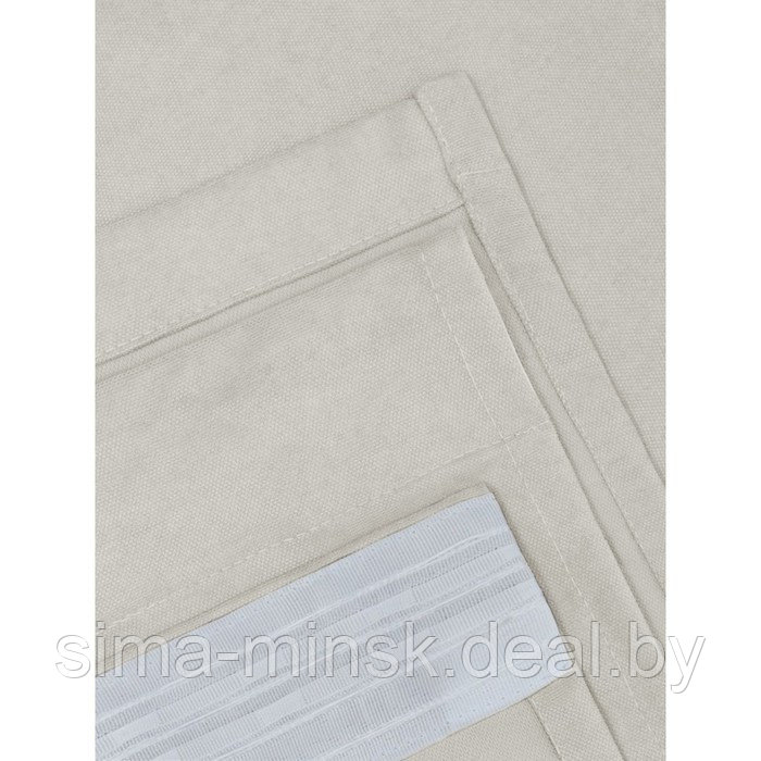 Комплект штор «Канвас», размер 200x260 см, 2 шт, цвет серый - фото 7 - id-p219255275