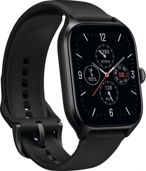 Умные часы Amazfit GTS 4 (черный, с черным ремешком из фторэластомера) - фото 2 - id-p193253661