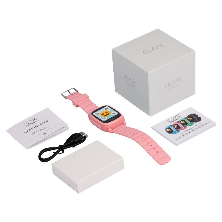 Умные часы Elari KidPhone 2 (розовый) - фото 7 - id-p193253666