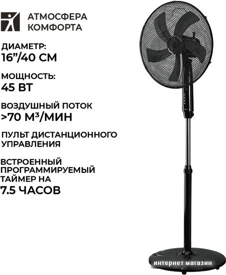 Вентилятор Timberk T-SF1603RC - фото 4 - id-p208560579