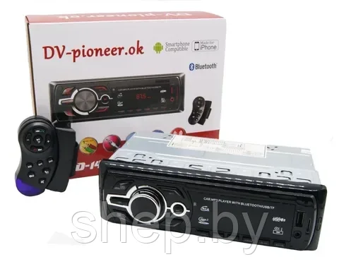 Автомагнитола DV-PIONEER-OK JSD-1407 BT Bluetooth USB AUX FM пульт мультируль цв.подсветка - фото 1 - id-p219275317