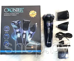 Триммер для волос CRONIER Cr-823, 3в1, фиолетовый
