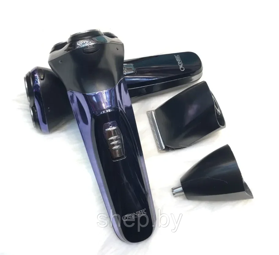 Триммер для волос CRONIER Cr-823, 3в1, фиолетовый - фото 4 - id-p219277441
