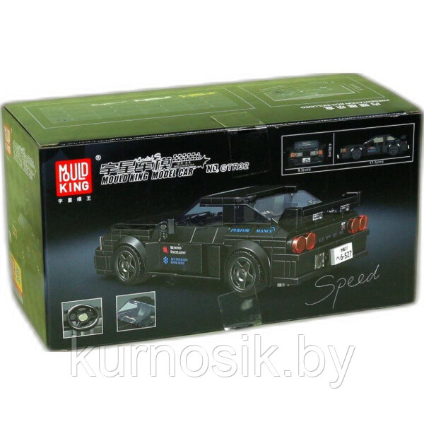 Конструктор 27014 Mould King Автомобиль Nissan GTR 32, 359 деталей - фото 6 - id-p219280770