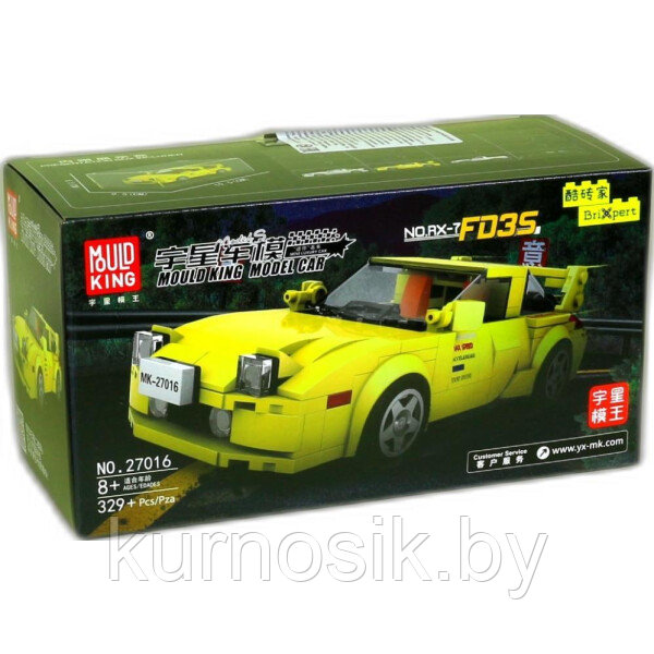 Конструктор 27016 Mould King Автомобиль Mazda RX-7 FD35, 329 деталей - фото 1 - id-p219280805