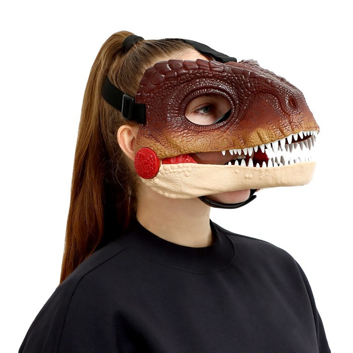 Интерактивная маска динозавра "Раптор", звуковые эффекты работает от батареек - фото 6 - id-p219282256