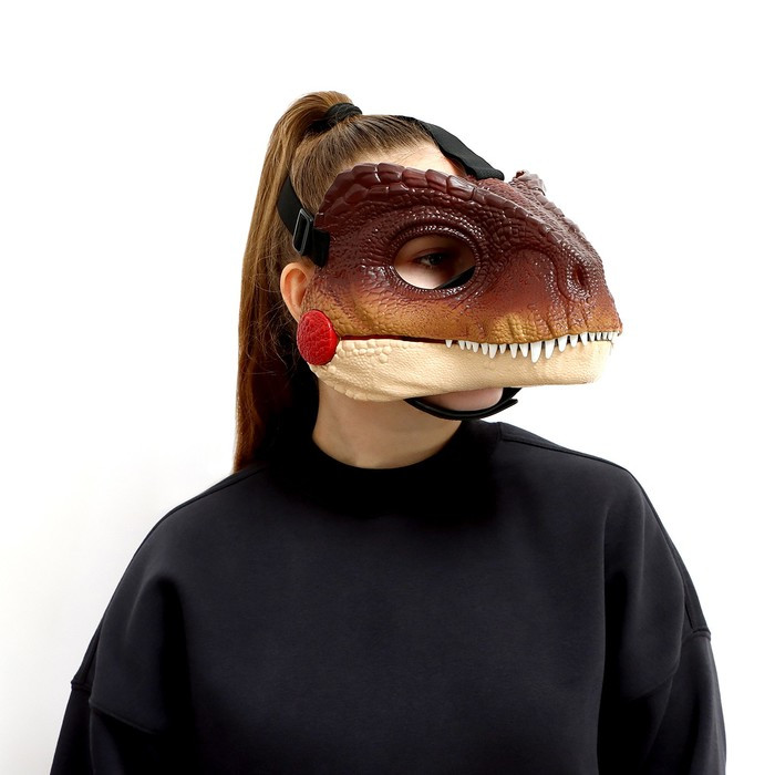 Интерактивная маска динозавра "Раптор", звуковые эффекты работает от батареек - фото 7 - id-p219282256
