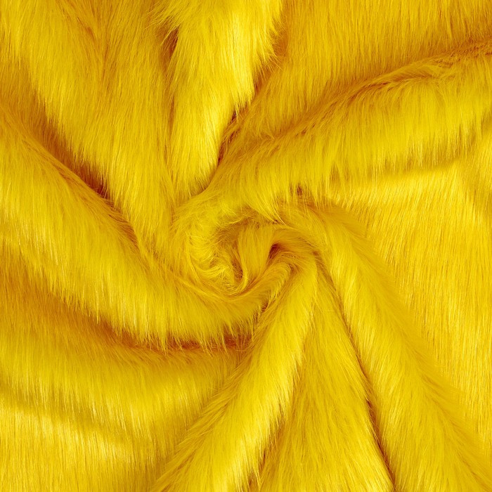 Лоскут Мех на трикотажной основе, 100*150см,цвет медовый - фото 1 - id-p219283616