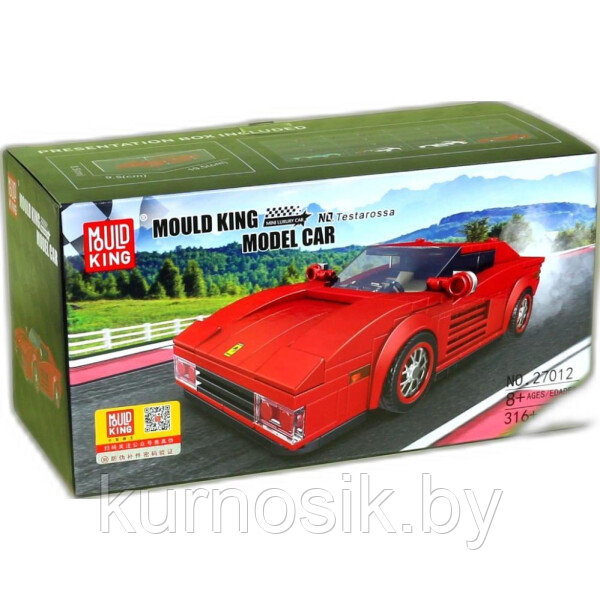 Конструктор 27038 Mould King Автомобиль Ferrari F40, 338 деталей