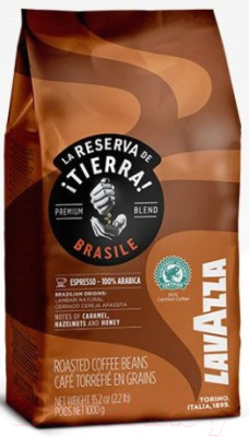 Кофе в зернах Lavazza La Reserva de Tierra Brasile Espresso 100% Arabica - фото 2 - id-p219288821