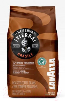 Кофе в зернах Lavazza La Reserva de Tierra Brasile Espresso 100% Arabica - фото 3 - id-p219288821