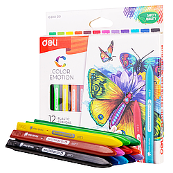 Карандаши пластиковые DELI Color Emotion Plastic 12 цветов (Цена с НДС)