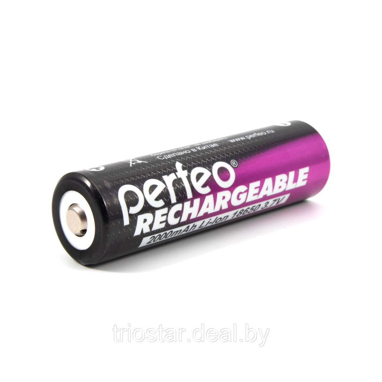 Аккумулятор Perfeo Li-Ion 18650 2000mAh без защиты 3.7V BL /80/ - фото 1 - id-p219310099