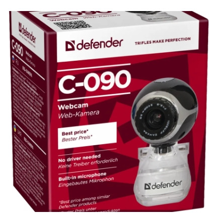Web-камера Defender C-090 (черный) - фото 1 - id-p219311974