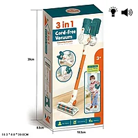 Детский вертикальный пылесос на батарейках в коробке (свет, звук,) арт. 525-20A