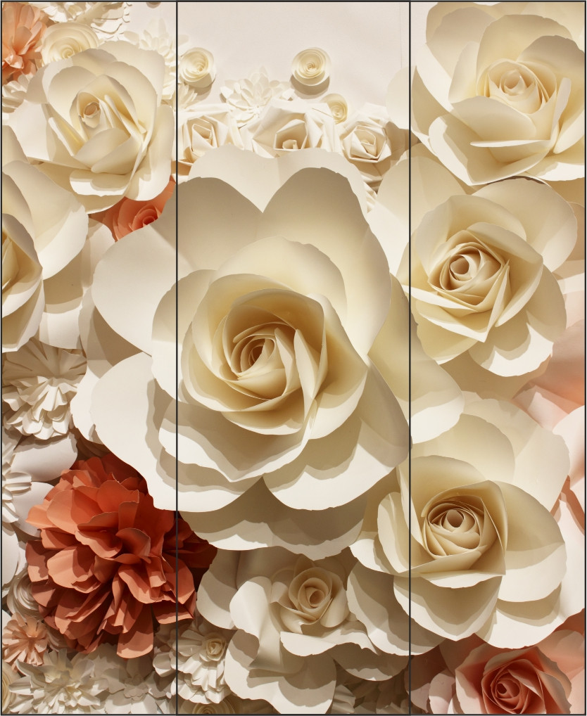 Наклейка на холодильник с белыми розами - фото 1 - id-p22572817