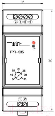 Терморегулятор для теплого пола Wirt ТРЛ-535 - фото 2 - id-p219312939