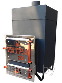 Печь для бани Татра 10 до 13 м3, толщина металла 6 мм, масса 115 кг.
