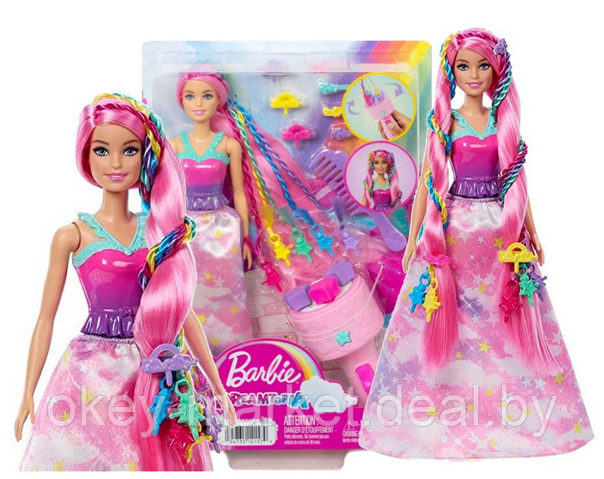 Кукла Barbie Dreamtopia Princess Кудрявые пряди HNJ06 - фото 2 - id-p219316231