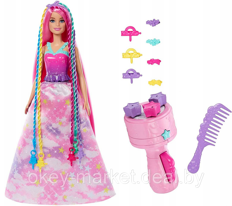 Кукла Barbie Dreamtopia Princess Кудрявые пряди HNJ06 - фото 6 - id-p219316231