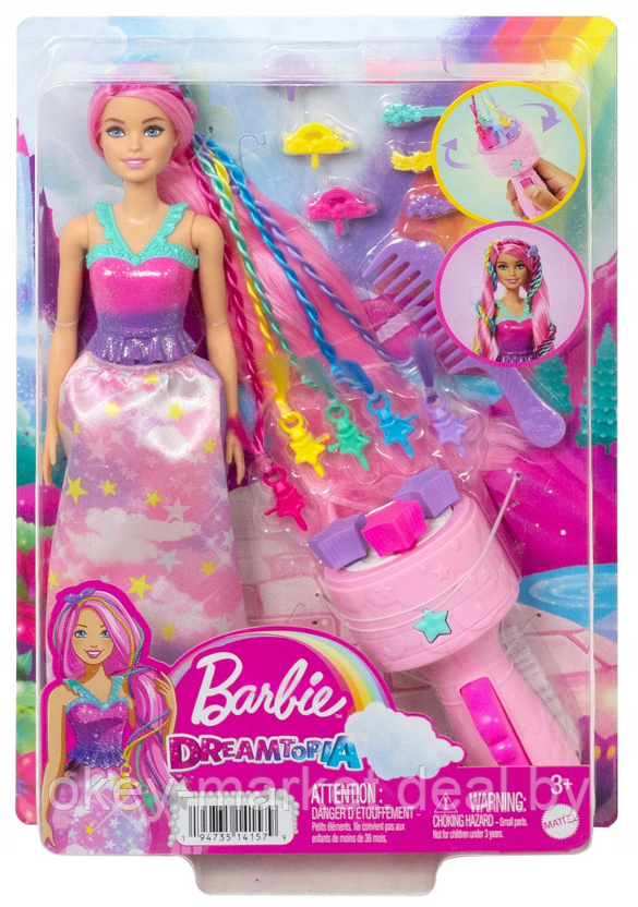 Кукла Barbie Dreamtopia Princess Кудрявые пряди HNJ06 - фото 10 - id-p219316231