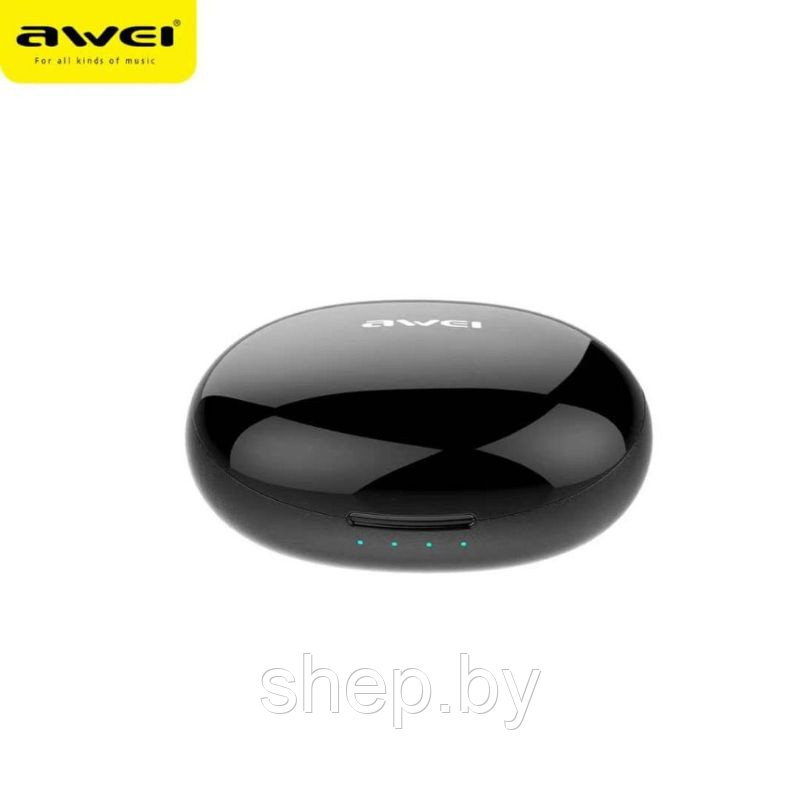 Беспроводные наушники Awei T60 TWS Цвет : черный - фото 4 - id-p219316239
