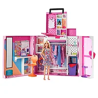 Игровой набор Barbie Гардероб мечты раскладной с куклой и аксессуарами HGX57
