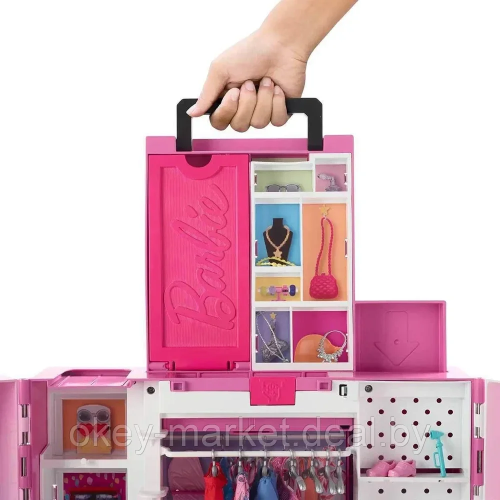 Игровой набор Barbie Гардероб мечты раскладной с куклой и аксессуарами HGX57 - фото 5 - id-p219316242