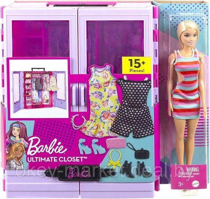Игровой набор Barbie Гардероб с куклой Барби и аксессуарами HJL66 - фото 4 - id-p219316265