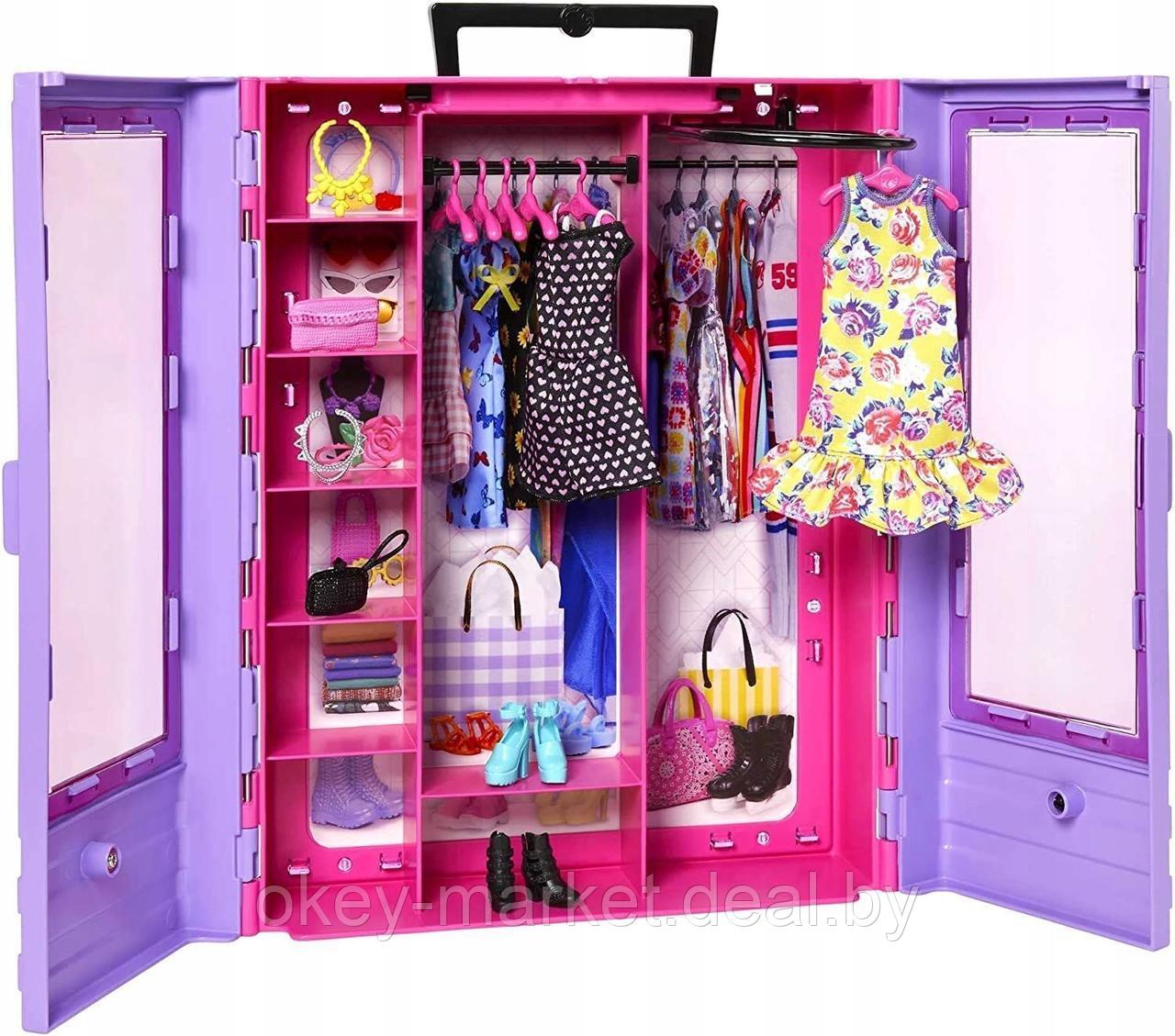 Игровой набор Barbie Гардероб с куклой Барби и аксессуарами HJL66 - фото 7 - id-p219316265