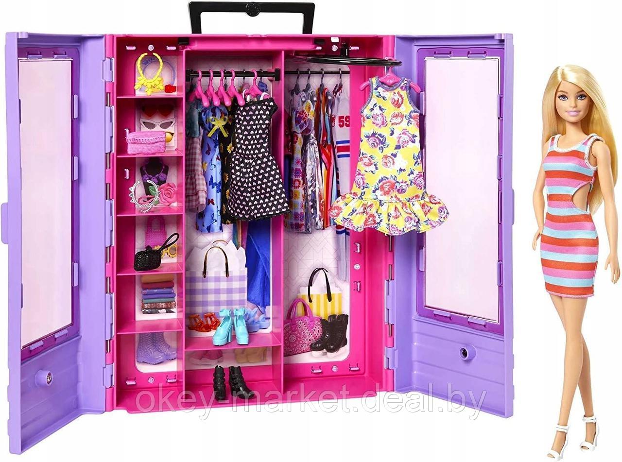Игровой набор Barbie Гардероб с куклой Барби и аксессуарами HJL66 - фото 9 - id-p219316265