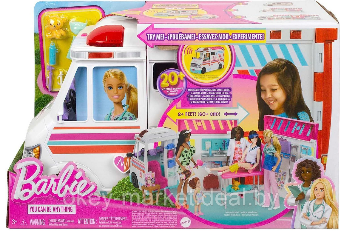 Игровой набор Барби- скорая мобильная клиника HKT79 - фото 10 - id-p219316301