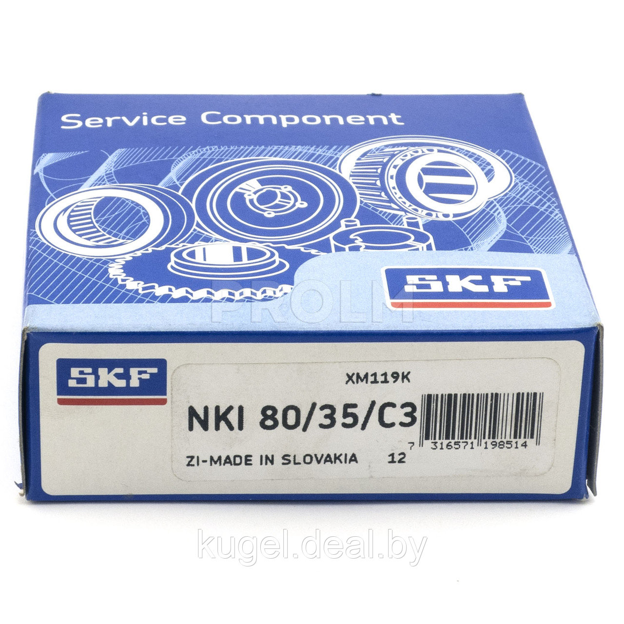 Игольчатый роликовый подшипник, NKI 80/35/C3, SKF - фото 2 - id-p167733543